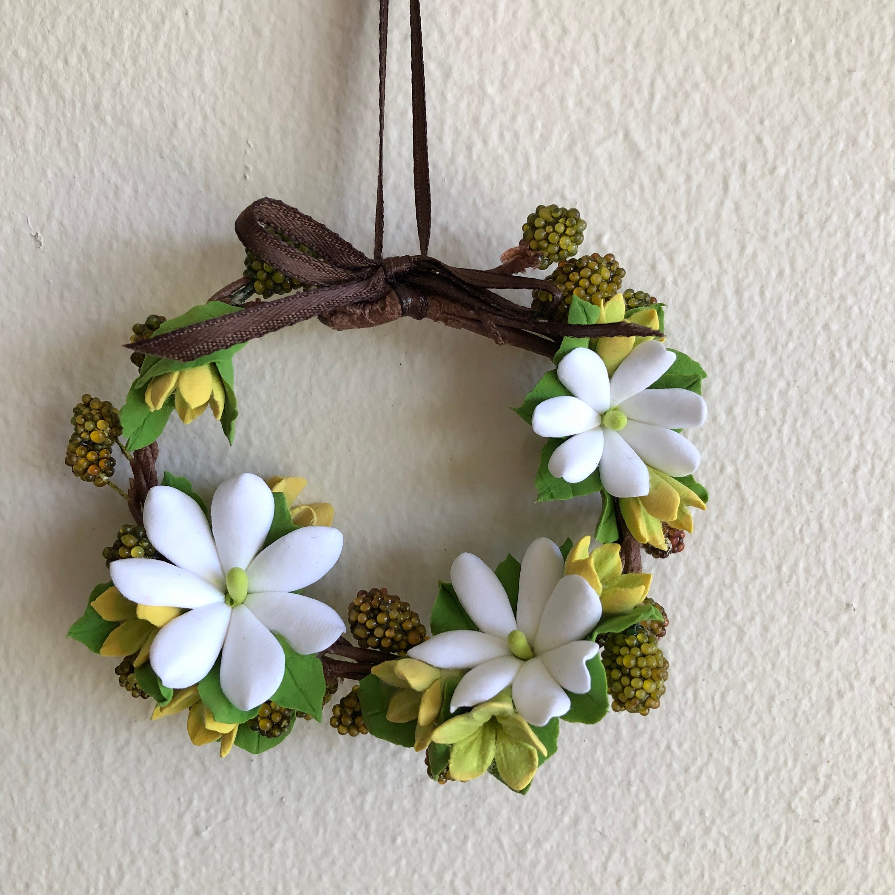 Plumeria Wreath 3 piece set 9. Other flowers include Etsy