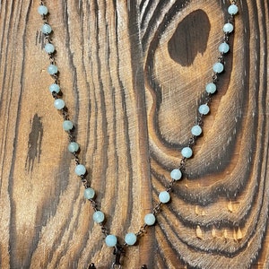 Baby Blue Bullhead Rosary image 4