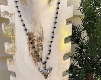 Bullhead Rosary Necklace