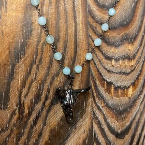 Baby Blue Bullhead Rosary image 1