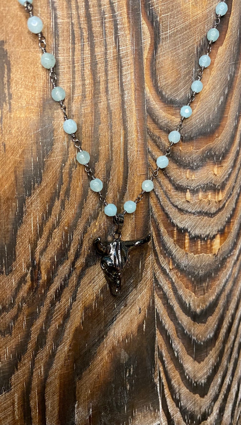 Baby Blue Bullhead Rosary image 1