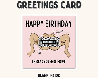 Greetings Card - I'm Glad You Were Born