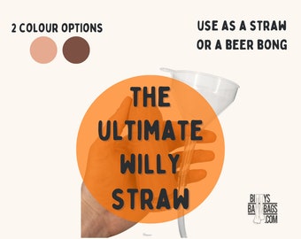 Stretchy Silicone Willy Straw - Stag & Hen Party Prop