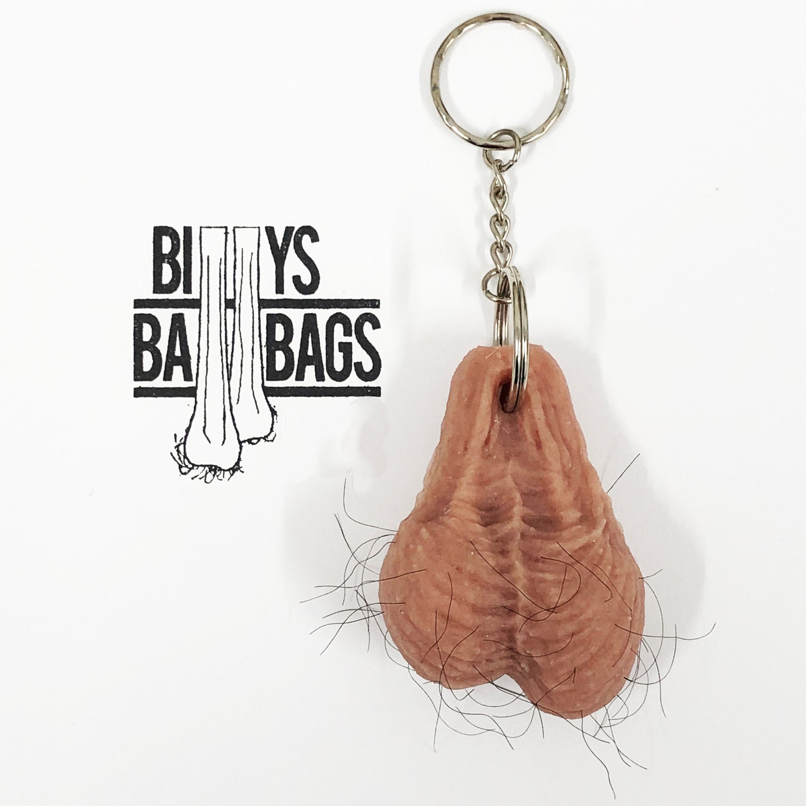 Silicone Testicle Ballsack Keyring Keychain Etsy UK