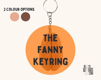 Handmade Silicone Fanny Keyring - Gag Gift