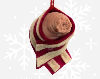 Piggy in a Blanket - Hanging Christmas Decoration