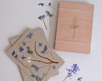 A5 Portable Pressed Flower DIY Kit, Natural Botanical Dried Flowers, Nature lover gift, Kids Craft hobby press, Garden memories, Mini Plants