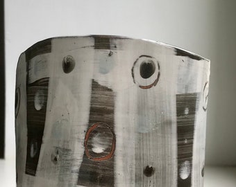 contemporary ceramic sculptural vessel