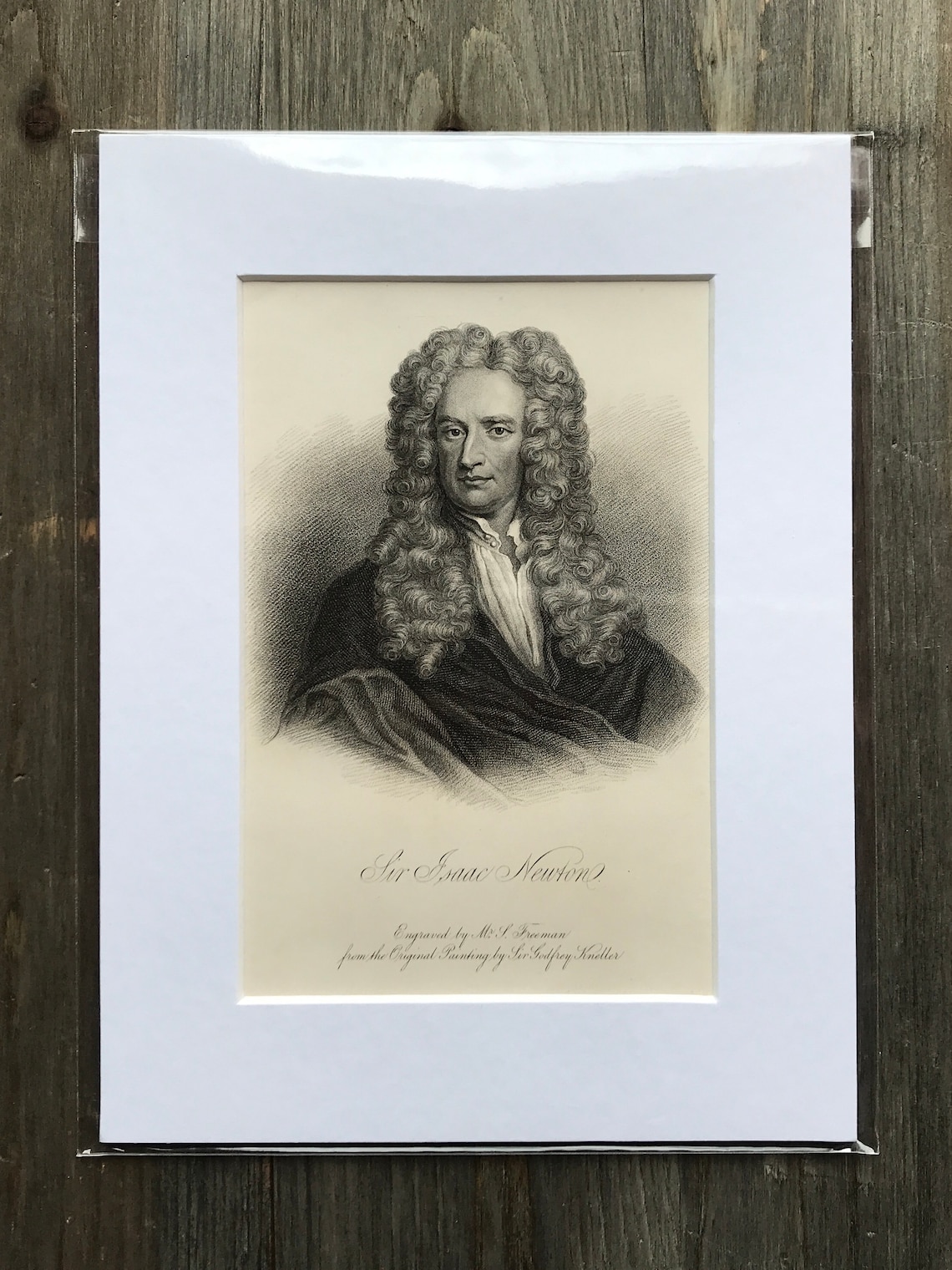 Mounted Print 'Sir Isaac Newton' | Etsy