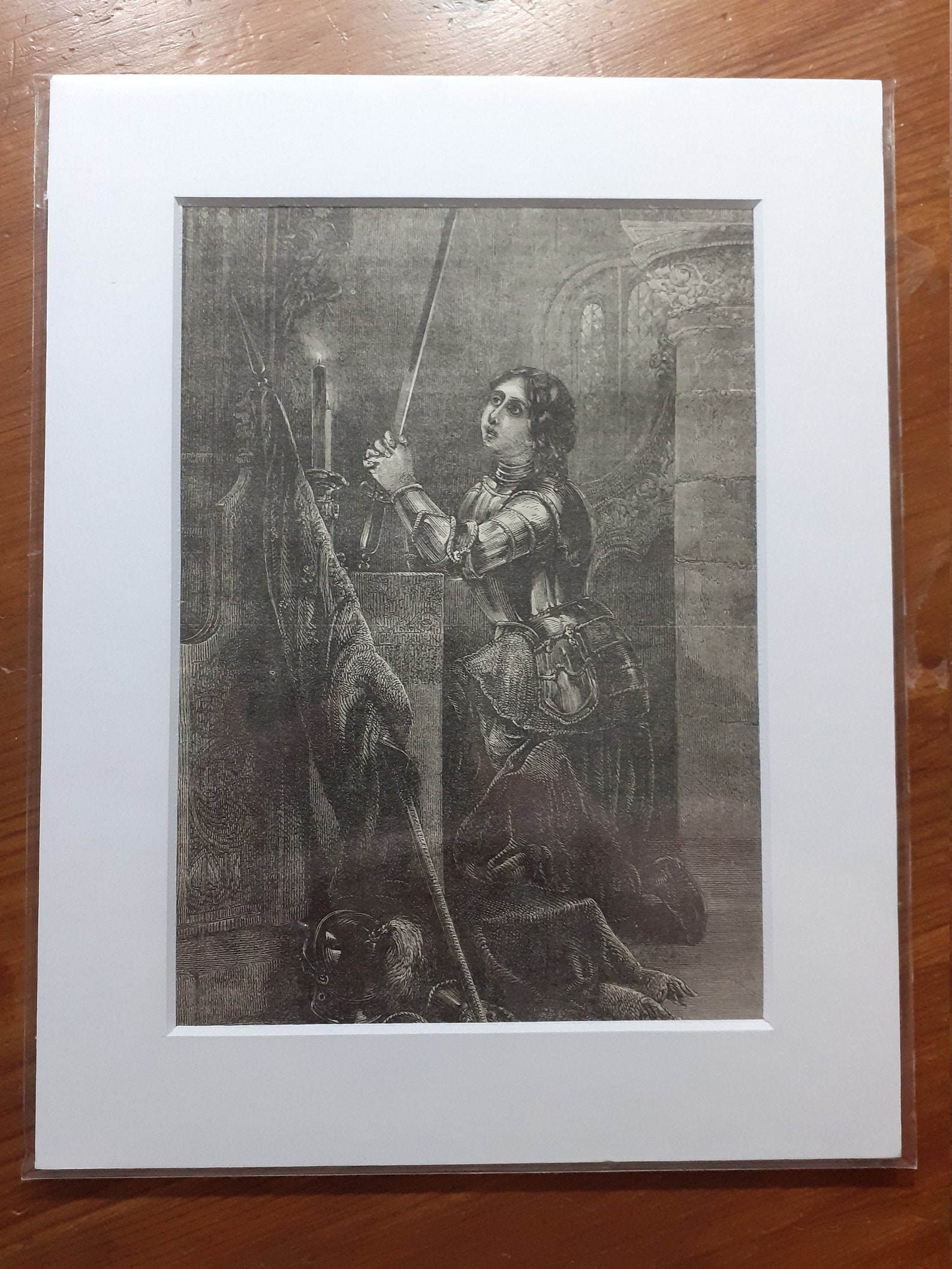 Mounted Original Print 'Joan of Arc' | Etsy