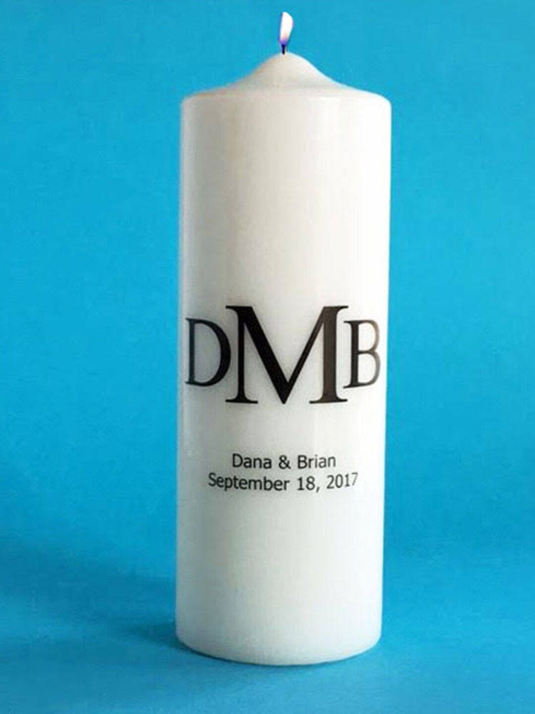 Personalized Wedding Unity Candle With Monogram Names and Etsy