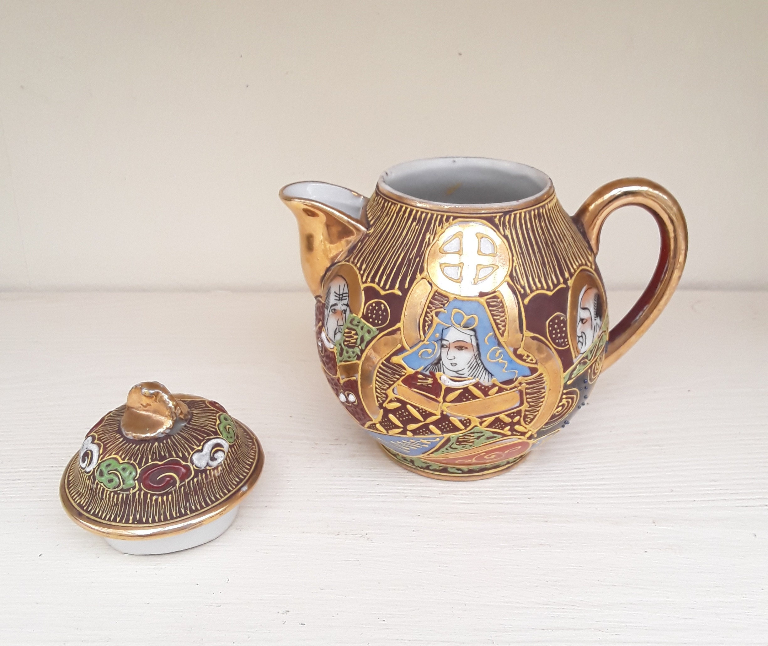 Mikado china teaset from Japan. Japanese teacups milk jug Etsy