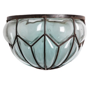 Vintage Murano-style Blown Glass Wall Sconce with Antique Design