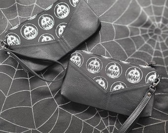 Dark Craft Collab Pumpkin Patch Harlequin Clutch Wallet