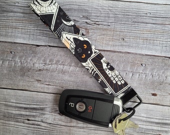 Black Cat Tarot Keyfob Wristlet