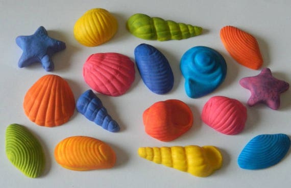 16 Edible Beach Shells Coast Cake Decorations Cupcake Wedding Etsy