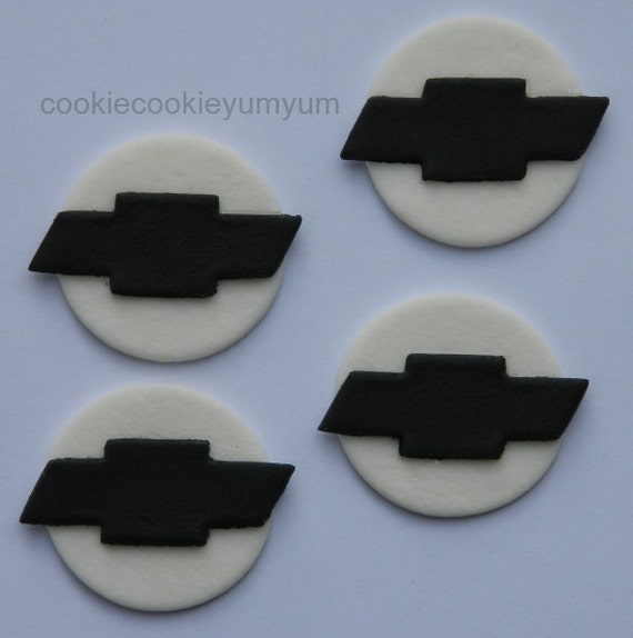 12 edible CHEV CHEVROLET CHEVY holden car emblem cake cupcake Etsy