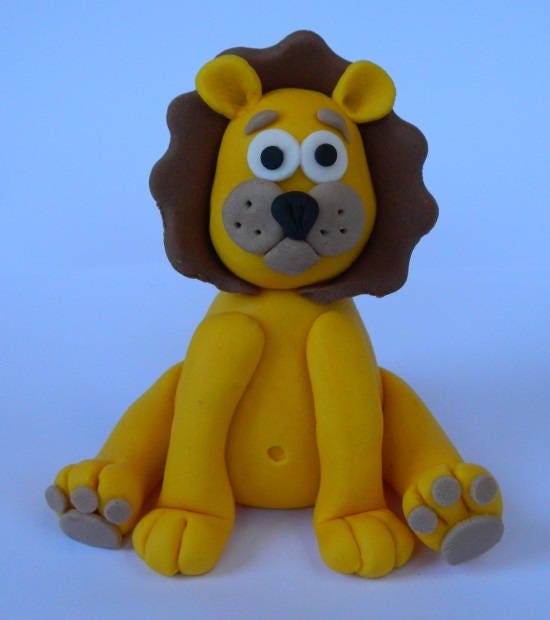 1 edible 3d CUTE LION cake decoration 1 edible 3d CUTE LION cake decoration