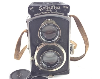 Rare Baby Rolleiflex original, 4x4, Rollei Camera, Vintage Camera, Film Camera, 127mm Camera, German Camera, 1930's Camera, TLR Camera