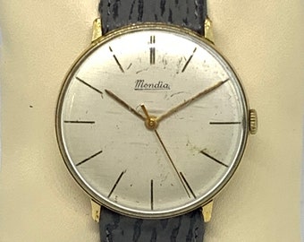 Vintage horloge, Mondia horloge, Zwitsers horloge, herenhorloge, mechanisch horloge, sieraden, horloges, polshorloges, herenpolshorloges