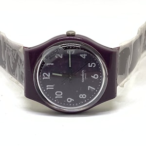 Zegarek Swatch Vintage Shiny Plum: Szwajcarski kwarcowy kolekcjonerski