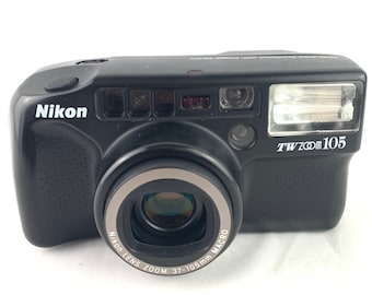 Vintage Nikon TW Zoom 105: World Time Dateback 35mm Film Camera - Etsy