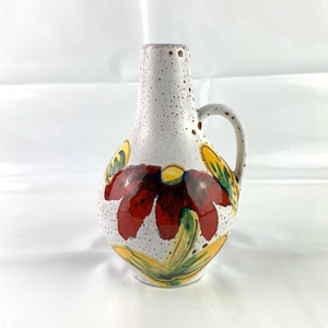 Mid century vase, Vintage German vase, Retro vase, West German vase, Studio pottery, 70s pottery, studio art pottery, Home decor, vases