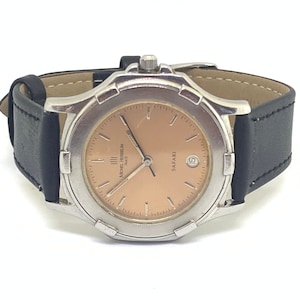 Vintage Michel Herbelin Safari Uhr: Schweizer Quarz, Edelstahl
