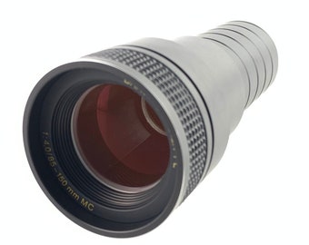 Vintage projector lens, Braun Ultralit PL 4/85-150mm mc, German lens, Projection lens, Camera accessories, Visual arts, Photography