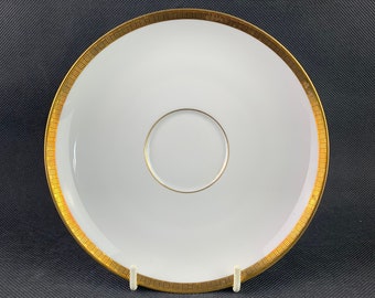 KPM Krister Sauciere Soßenschale Ausgießer Elfenbein /& Goldrand Art Deco Royal