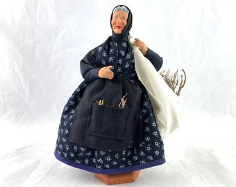 French figurine, Santons de provence, G.Devouassoux, Clay  figurine, vintage Figurine, art and collectables, Sculpture, Figurines