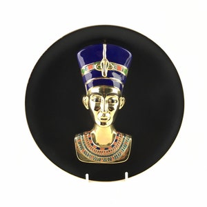 Nefertiti Porcelain Plate: 22K Gold Egyptian Decor - Etsy