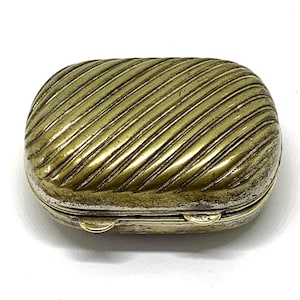 Antique Silver Plated Snuff Box: 19th Century Tobacciana