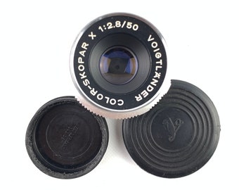 Vintage lens, Voigtlander Color-Skopar X 2.8/50mm, German lens, DKL mount, Camera accessories, Visual arts, Photography, Camera lenses