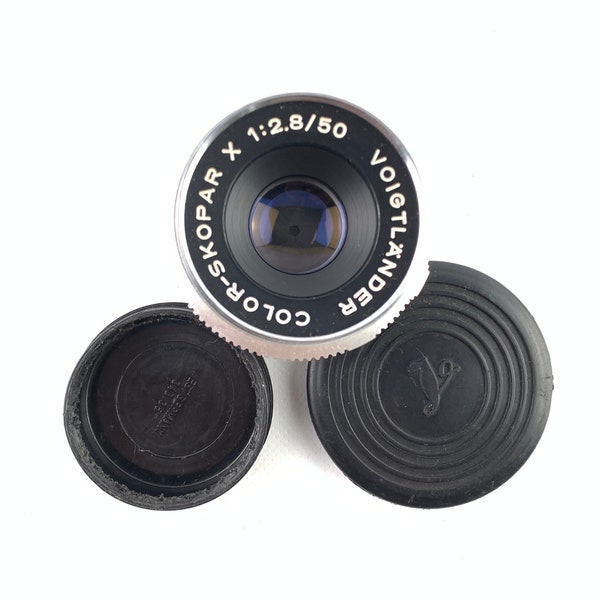 objectif vintage, Voigtlander Color-Skopar X 2,8/50 mm, objectif allemand, monture DKL, accessoires pour appareils photo, arts visuels, photographie, objectifs pour appareils photo
