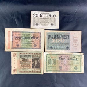 Antique banknotes, German banknotes, Weimar republic, 1920&#39;s notes, Collectable notes, Art and collectables, Coins and money, Banknotes