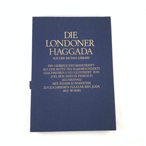 Rare Jewish book, the Londoner Haggadah facsimile edition, Judaica, vintage book, Judaism, Religion and Spirituality, Religious books