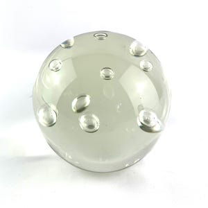 Vintage paperweight, crystal paperweight, mid century crystal, art glass, vintage crystal, Home decor, home and living, Office, Paperweights