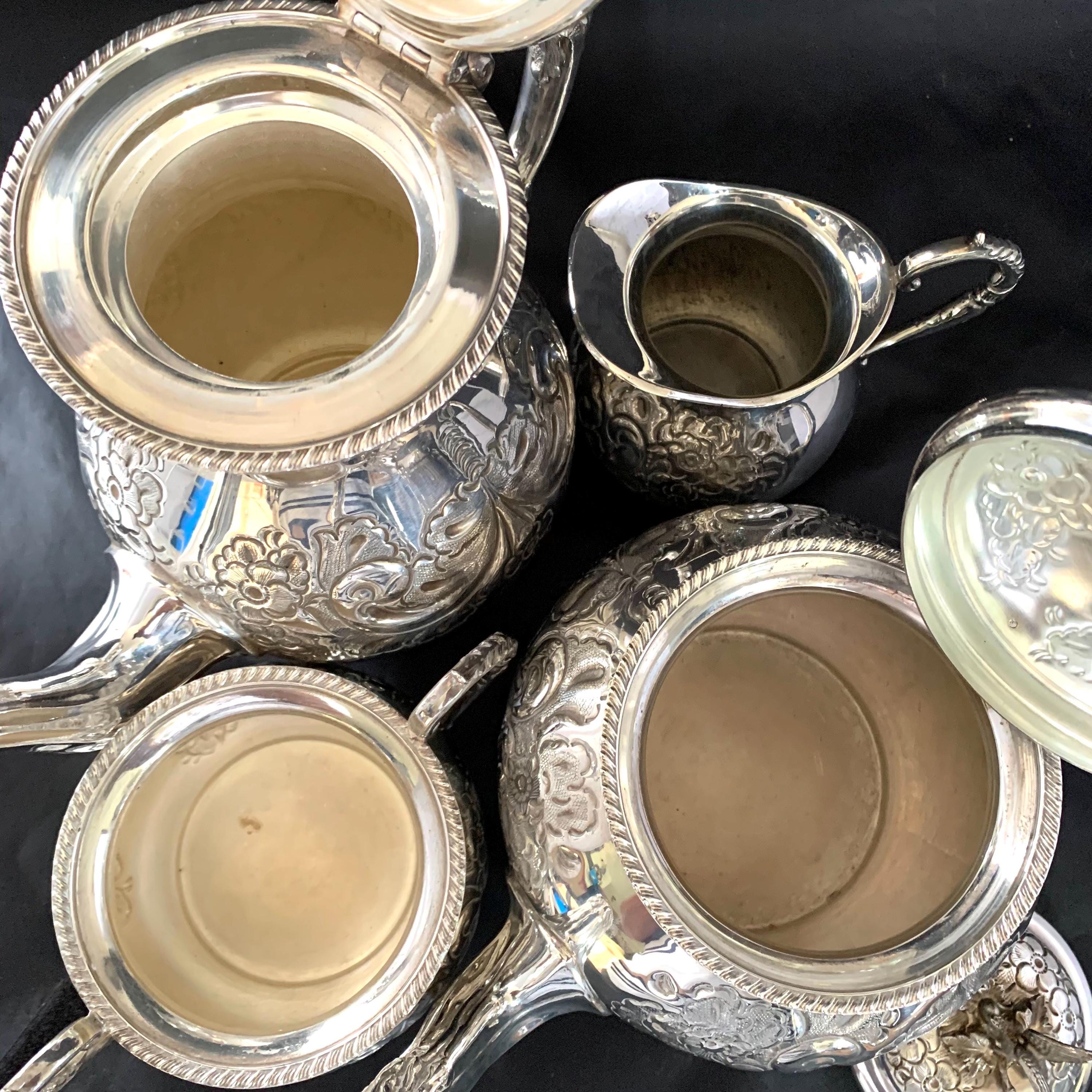 Victorian Silver Plated Tea Set: John Turton Sheffield, Hand