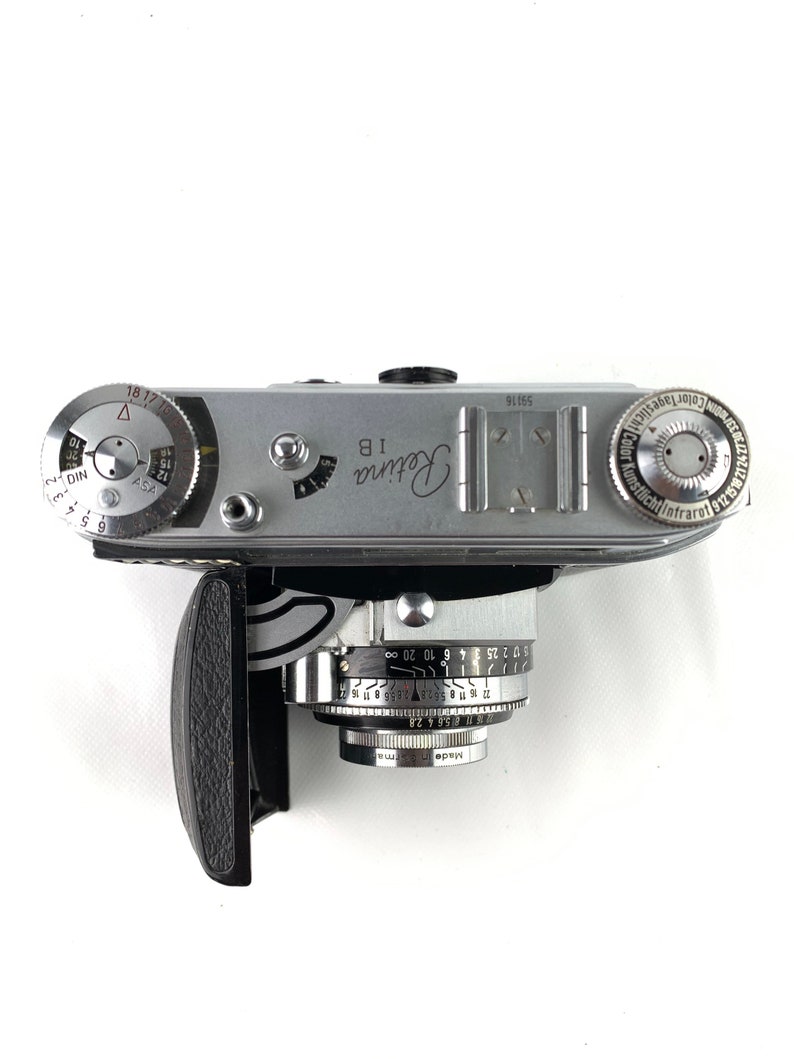 Kodak Retina 1 B, appareil photo vintage, appareil photo argentique, appareil photo allemand, appareil photo 35 mm, appareil photo des années 50, appareil photo à viseur, appareil photo à collectionner, Photographie image 6