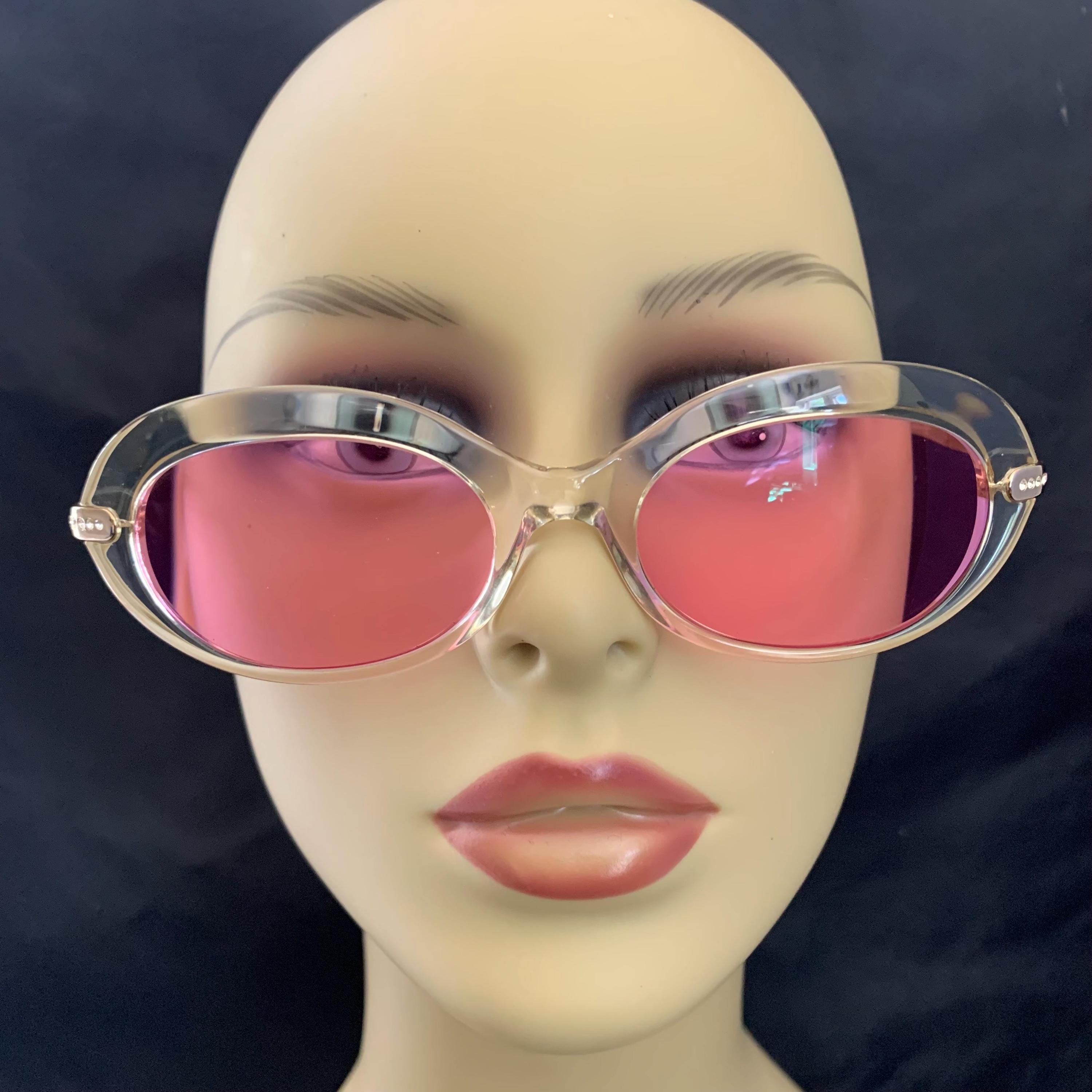 Vintage Daniel Swarovski Sunglasses: Gold Plated Crystal  display picture 1