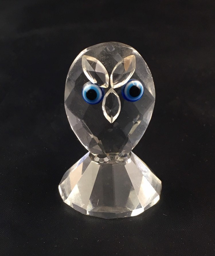 Miniature Glass Owl Figurine: Hand Blown Art Glass Collectible