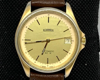 Vintage Roamer Automatic Watch: Swiss Made Gents Wristwatch