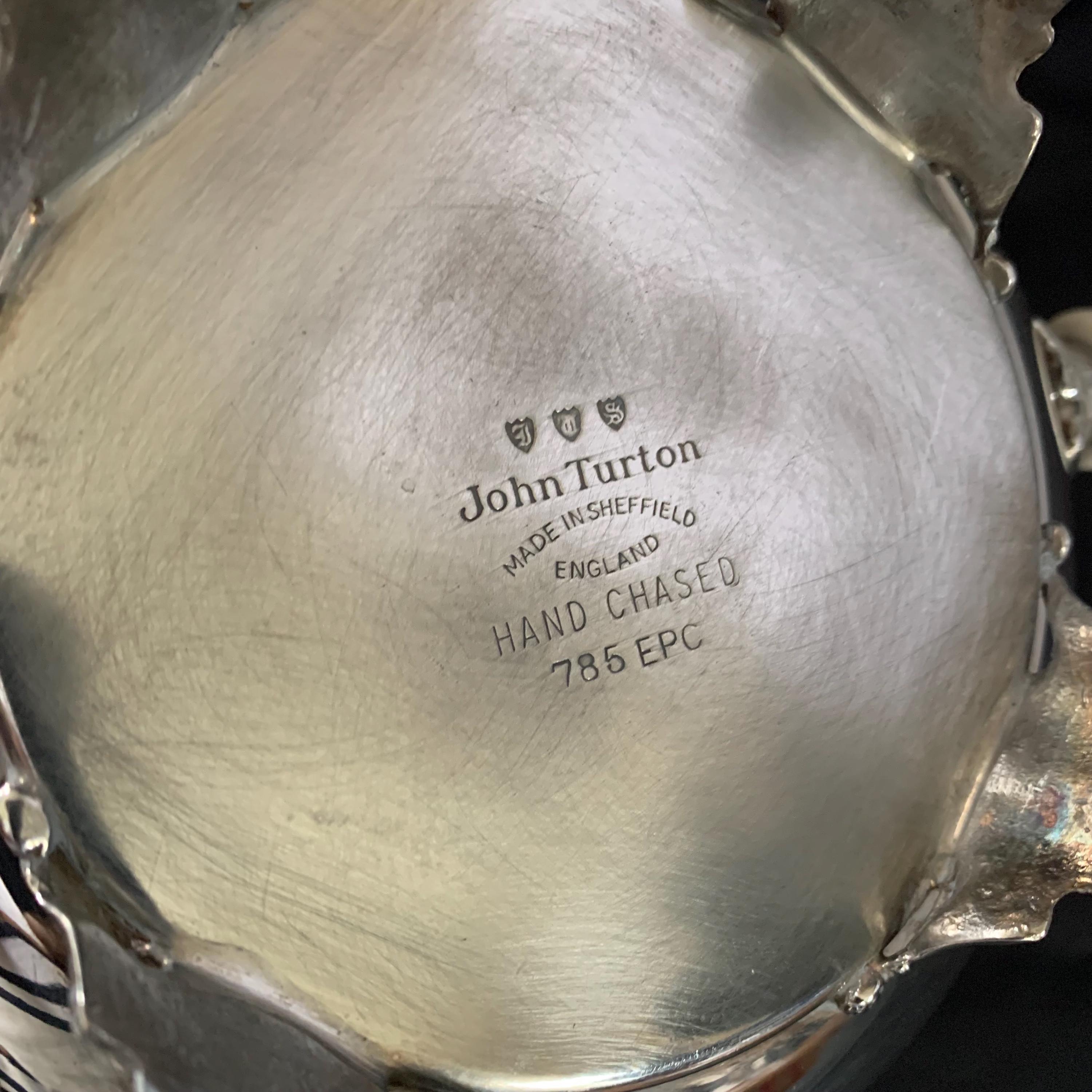 Victorian Silver Plated Tea Set: John Turton Sheffield, Hand
