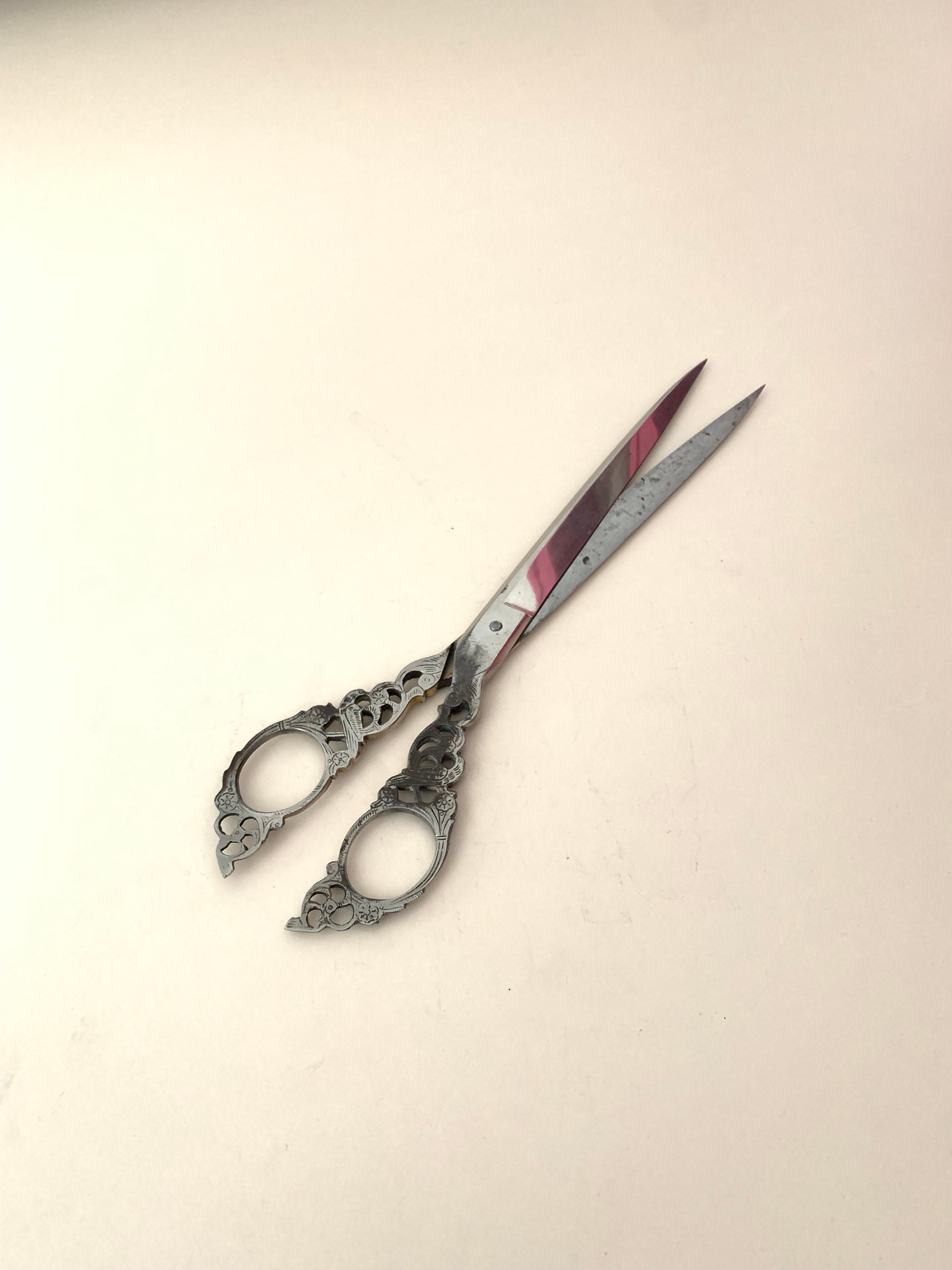 Vintage Decorative Scissors for Home Decor or Photography Flat