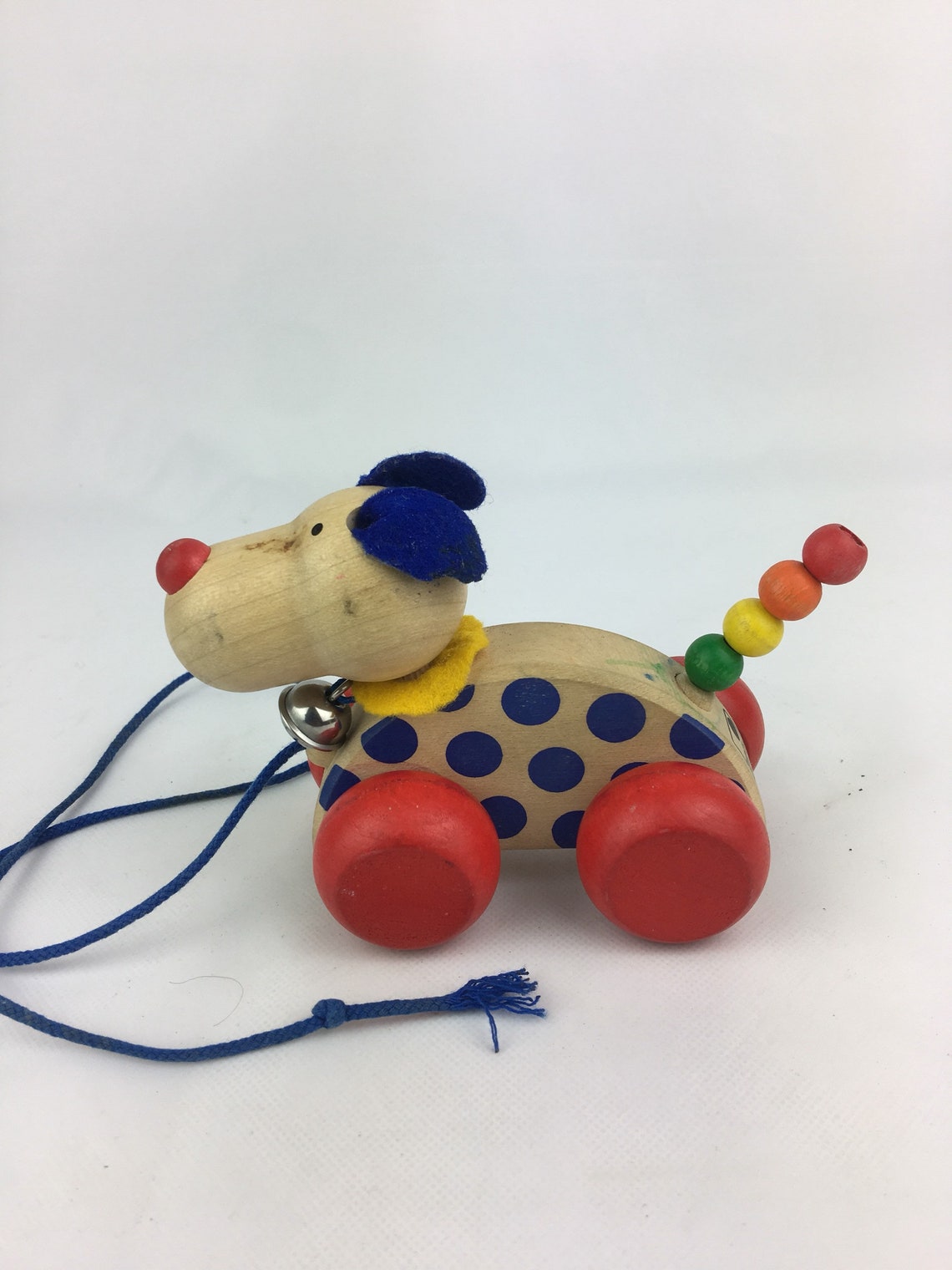 Pull along dog Toy dog vintage animal vintage dog pull | Etsy