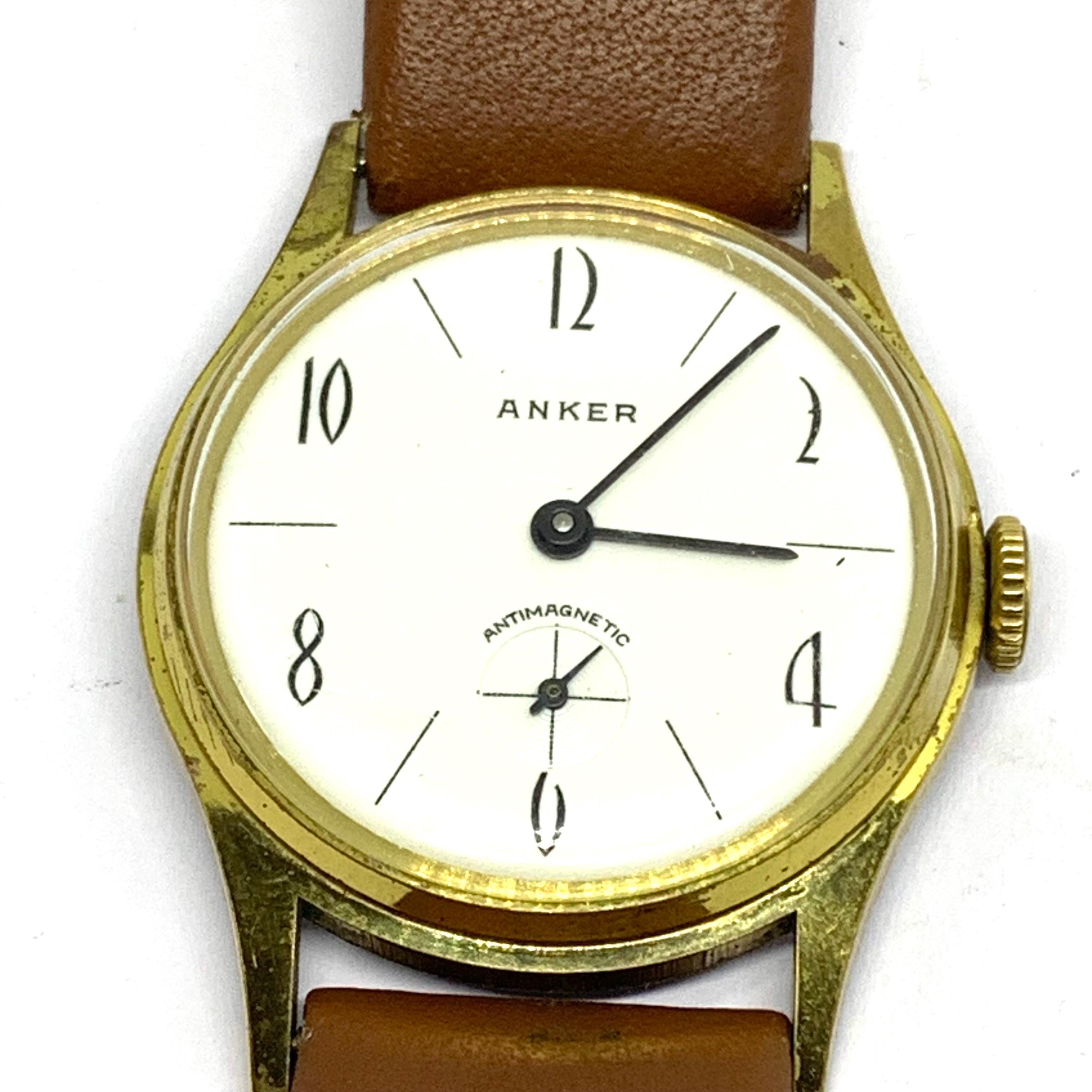 Vintage Anker Antimagnetic Watch: Mechanical Wristwatch From 1960s
