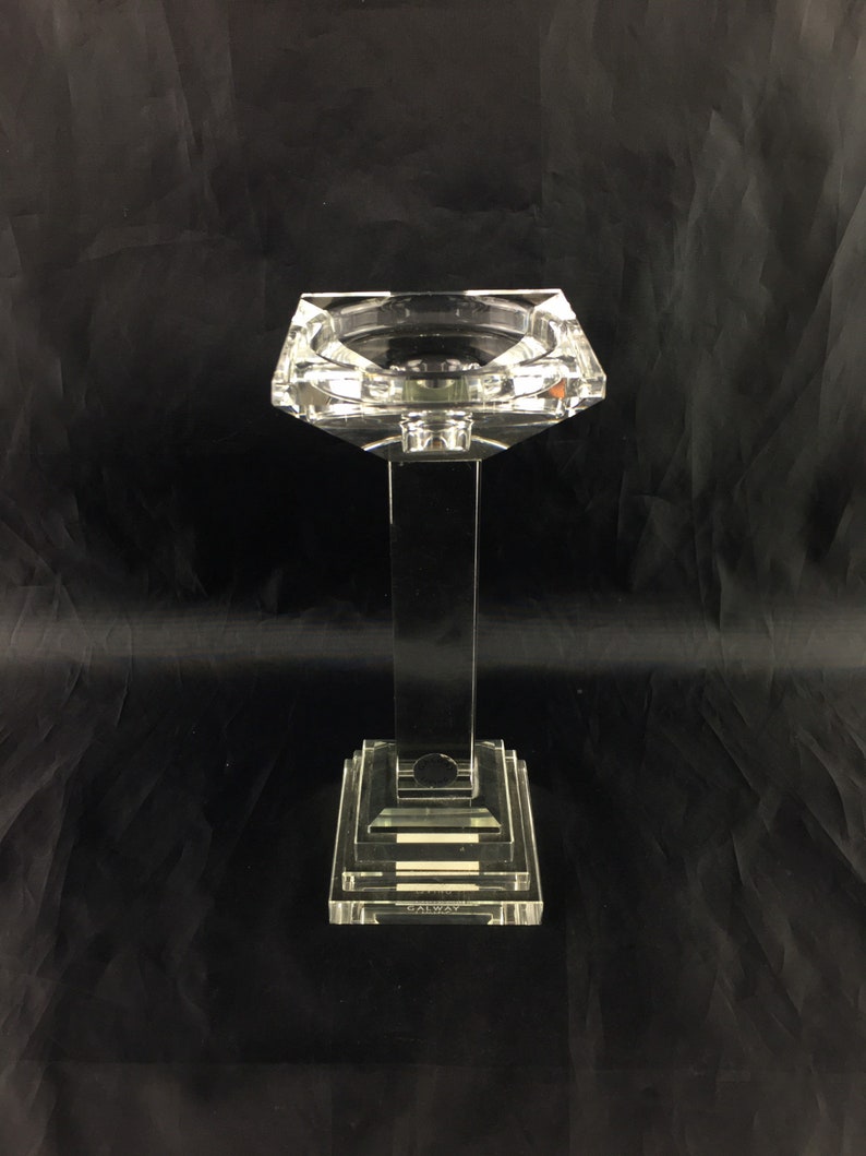 Galway crystal Crystal candleholder Irish Candlestick Etsy