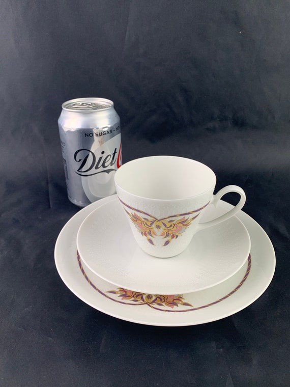Rosenthal Romance Orchid Trio: Bjorn Wiinblad Tea Cup Set - Etsy