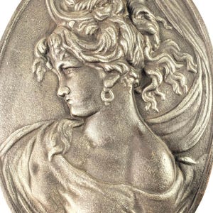 Exquisite antique Art Nouveau wall plaque, captivating design, early 20th century, Captivating!!